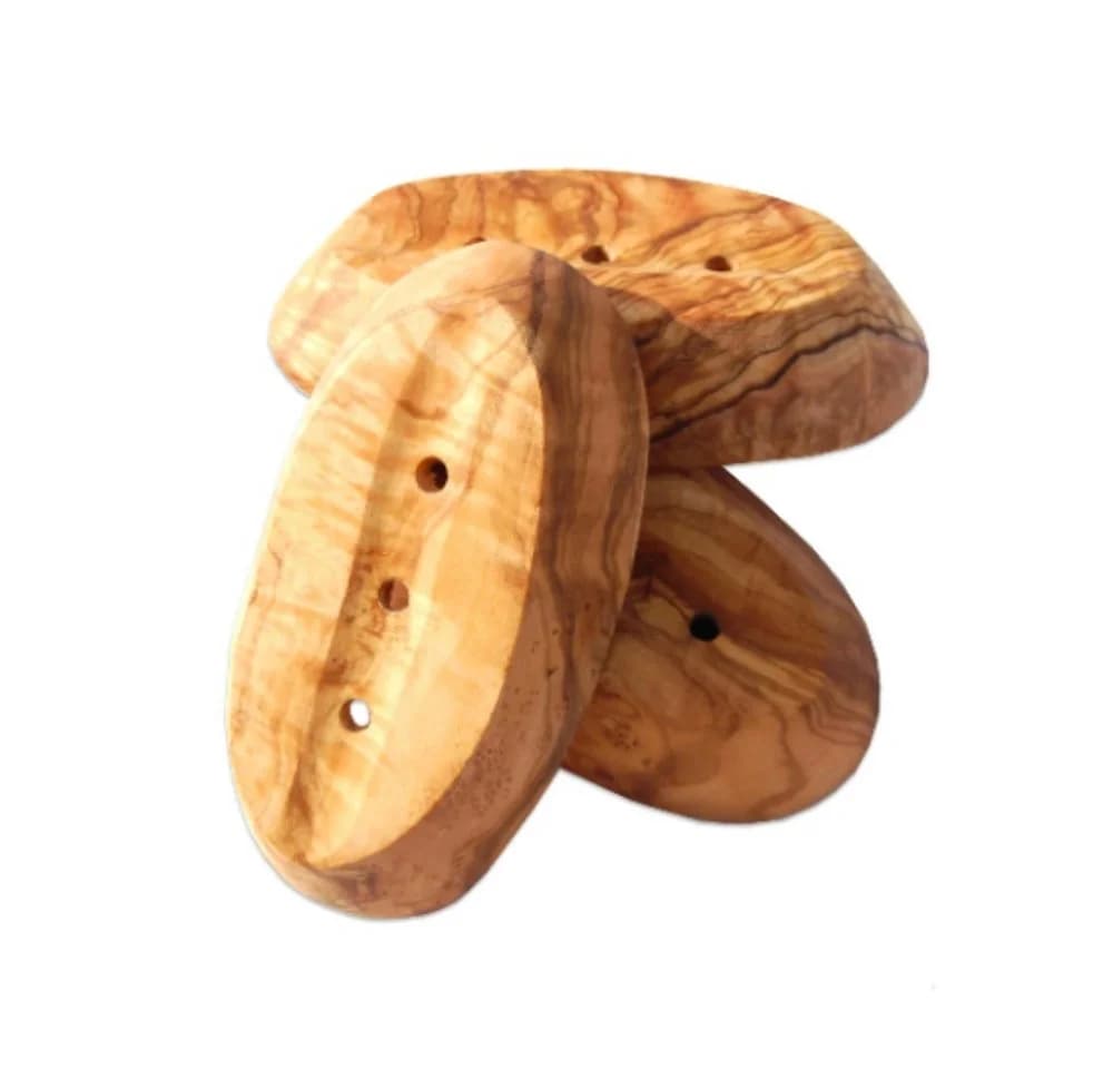 Olivenholz-erleben Seifenschale Oval Braun Massivholz