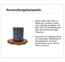 Olivenholz-erleben Kerzenhalter RUSTICO, Kerzenständer aus Olivenholz mit Metallteller Bild 5