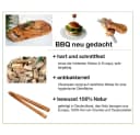 Olivenholz-erleben Raclette-Schaber 6er Set aus Olivenholz Bild 1