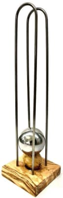 Nussknacker Olivenholz Edelstahl braun Handarbeit Bild 1