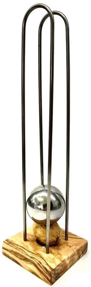 Nussknacker Olivenholz Edelstahl braun Handarbeit