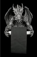 Figuren Shop GmbH Toilettenpapierhalter Obsidian Drache Gothic Deko Bild 3
