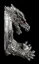 Figuren Shop GmbH Toilettenpapierhalter Obsidian Drache Gothic Deko Bild 5