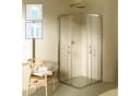 i-flair Eckdusche Schiebetür DIANA 70x70 cm ESG Glas silber Bild 1