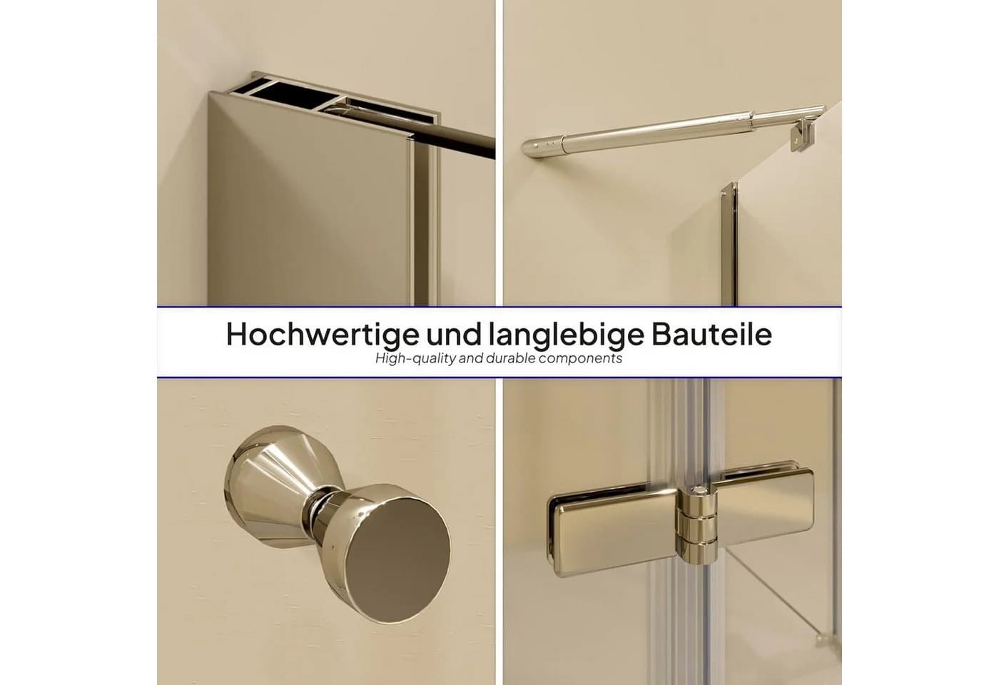 i-flair Eckdusche Alice ESG Glas Silber - Bild 4