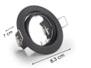TRIO Leuchten 4er Set Einbauleuchte Deckenspot rund Schwarz GU10 Bild 4