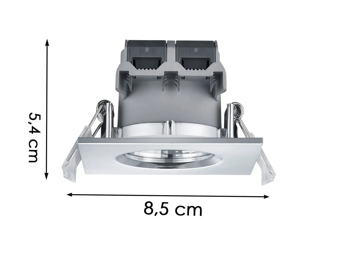 TRIO Leuchten LED Einbaustrahler 4er-Set Dimmbar Warmweiß Silber - Bild 3