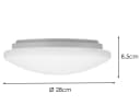 meineWunschleuchte LED Deckenleuchte SILMA Weiß IP44 Feuchtraum Bild 4