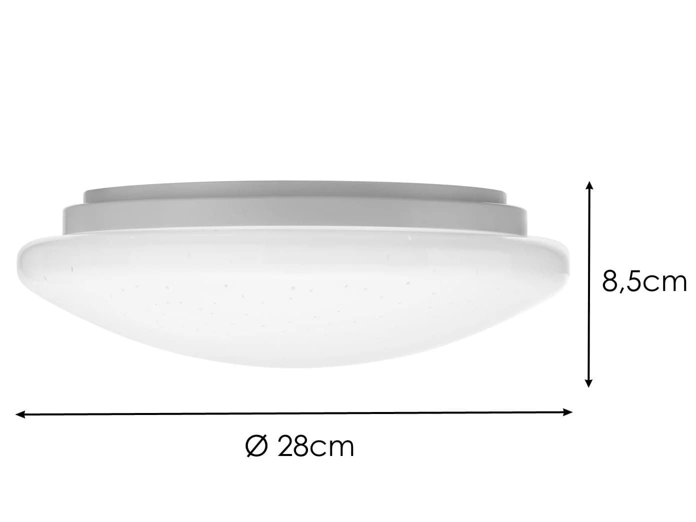 meineWunschleuchte LED Deckenleuchte SILMA Weiß Sternenhimmel IP44 - Bild 4