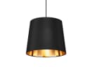 meineWunschleuchte Pendelleuchte Schwarz Gold Stoffschirm Ø 30cm Bild 2