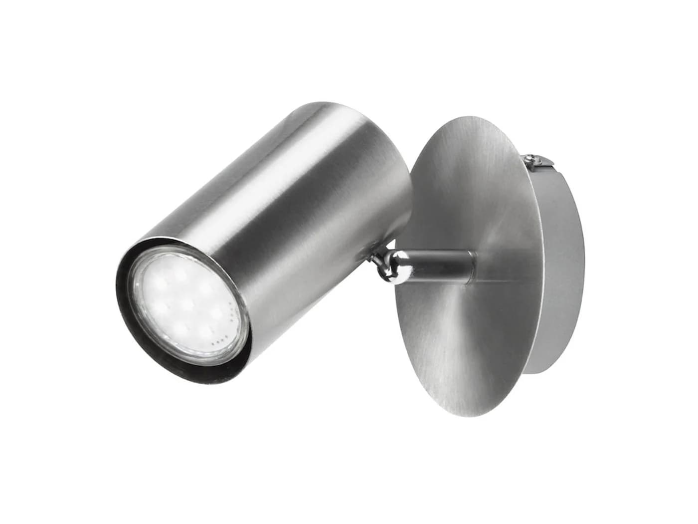 meineWunschleuchte LED Wandstrahler Silber Matt Schwenkbar GU10 Warmweiß - Bild 2