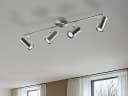 meineWunschleuchte LED Deckenstrahler 4-flammig Silber Bild 4