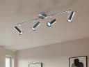 meineWunschleuchte LED Deckenstrahler 4-flammig Silber Bild 5