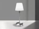 meineWunschleuchte Tischleuchte Silber-Weiß Touch-Dimmbar E14 Bild 3