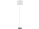 TRIO Leuchten LED Stehlampe Weiß Silber Dimmbar Stoffschirm Bild 2