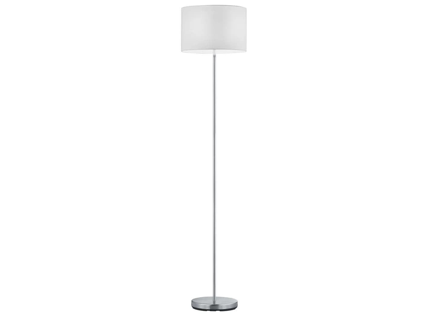 TRIO Leuchten LED Stehlampe Weiß Silber Dimmbar Stoffschirm - Bild 2
