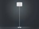 TRIO Leuchten LED Stehlampe Weiß Silber Dimmbar Stoffschirm Bild 3