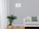TRIO Leuchten LED Stehlampe Weiß Silber Dimmbar Stoffschirm Bild 5