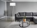 TRIO Leuchten LED Stehlampe Silber Weiß Stoffschirm E27 Bild 5