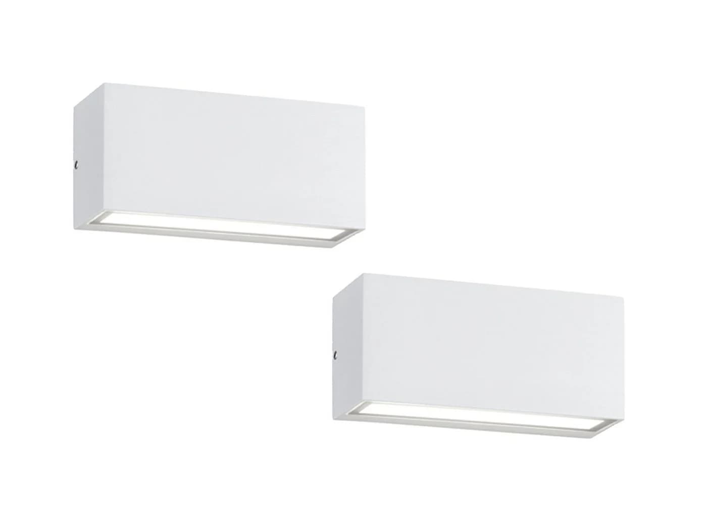 TRIO Leuchten LED Außen-Wandleuchte 2er-Set Weiß Warmweiß - Bild 2