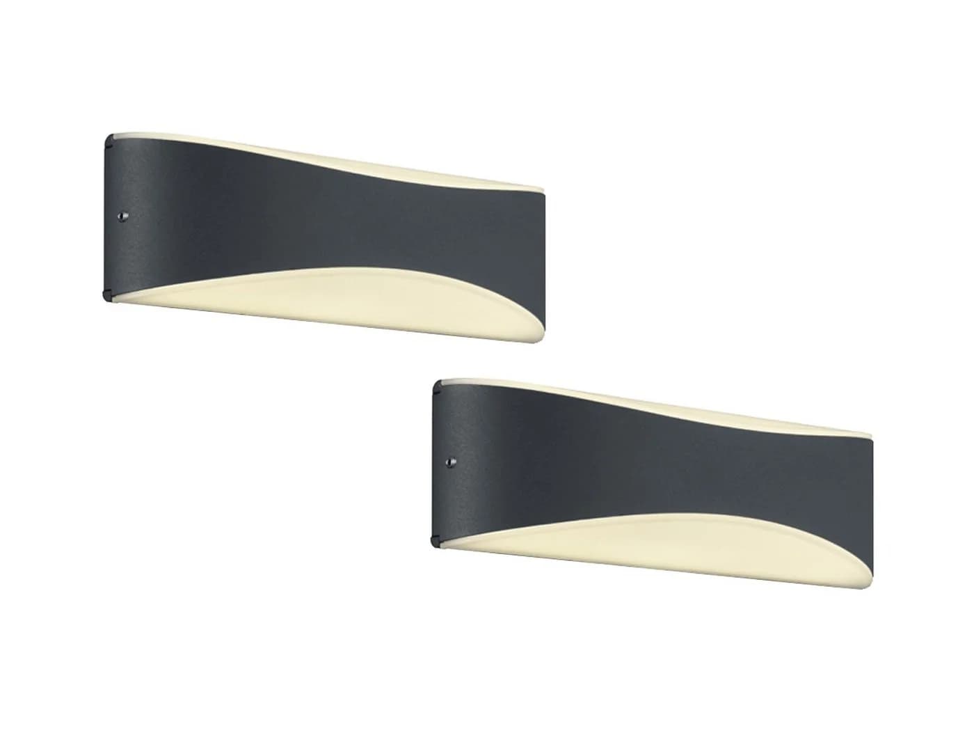 TRIO Leuchten LED Außen-Wandleuchte Warmweiß 2er-Set Fassaden-Beleuchtung Up Down - Bild 2