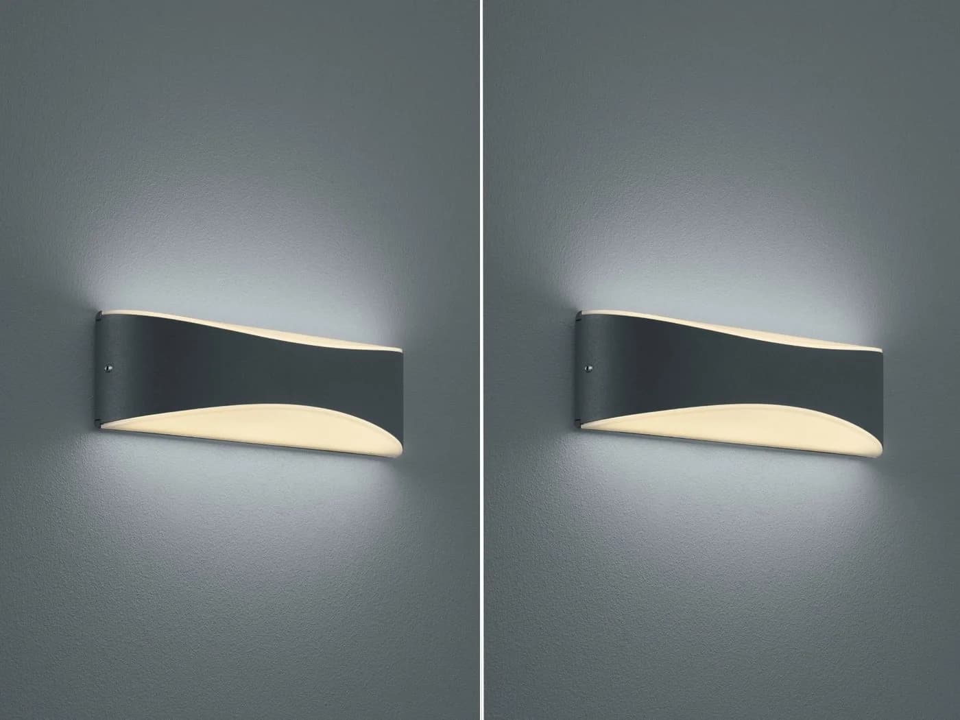 TRIO Leuchten LED Außen-Wandleuchte Warmweiß 2er-Set Fassaden-Beleuchtung Up Down - Bild 3