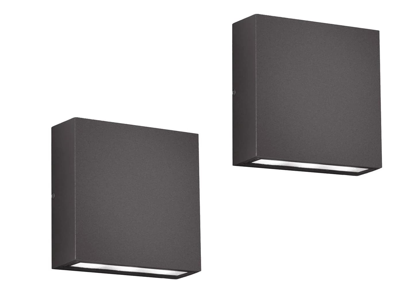 TRIO Leuchten LED Außen-Wandleuchte 2er-Set Anthrazit Aluguss - Bild 2
