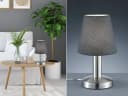 TRIO Leuchten LED Nachttischlampe Touch Dimmbar Grau Silber Bild 1