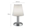 TRIO Leuchten LED Nachttischlampe Touch dimmbar Silber Weiß Bild 4