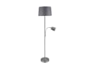 Elegante Stehlampe in Silber und Grau Bild 2