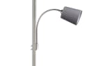 Elegante Stehlampe in Silber und Grau Bild 5