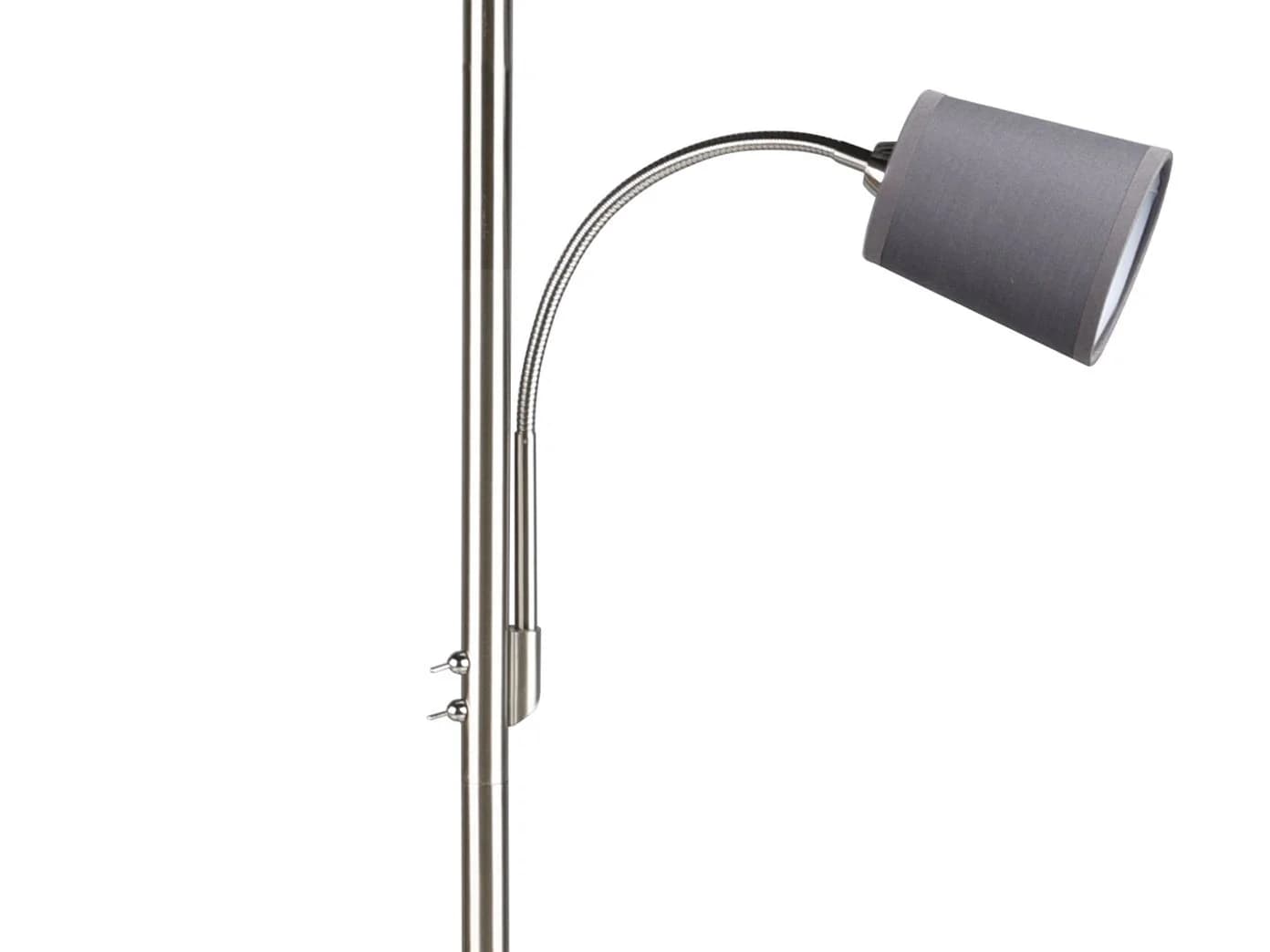 Elegante Stehlampe in Silber und Grau - Bild 5