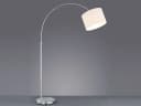 TRIO Leuchten LED Bogenlampe höhenverstellbar Weiß/Silber Dimmbar Bild 3