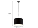 TRIO Leuchten LED Pendelleuchte Schwarz Dimmbar E27 Bild 4