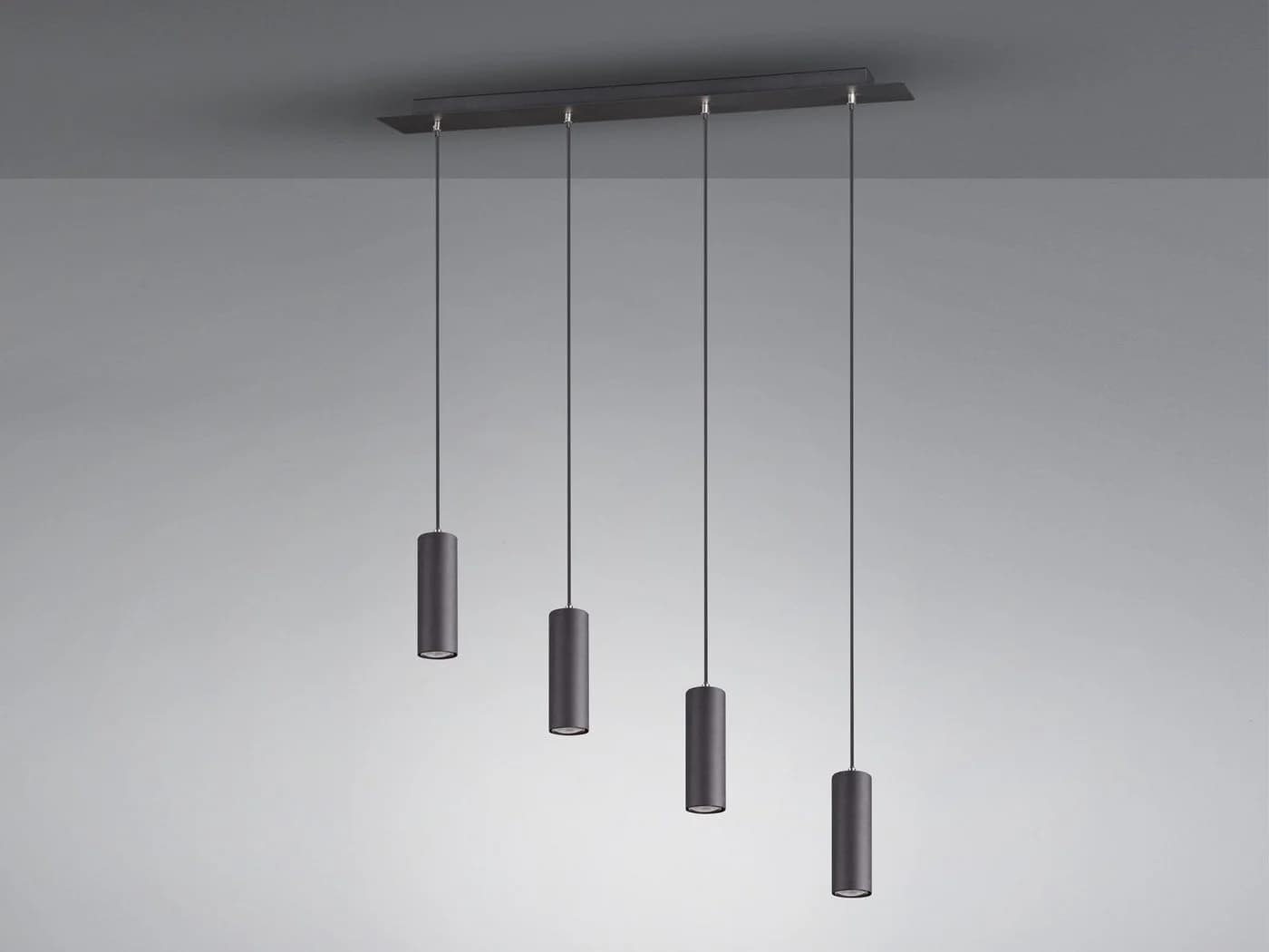 TRIO Leuchten LED Pendelleuchte Schwarz Matt Dimmbar - Bild 3