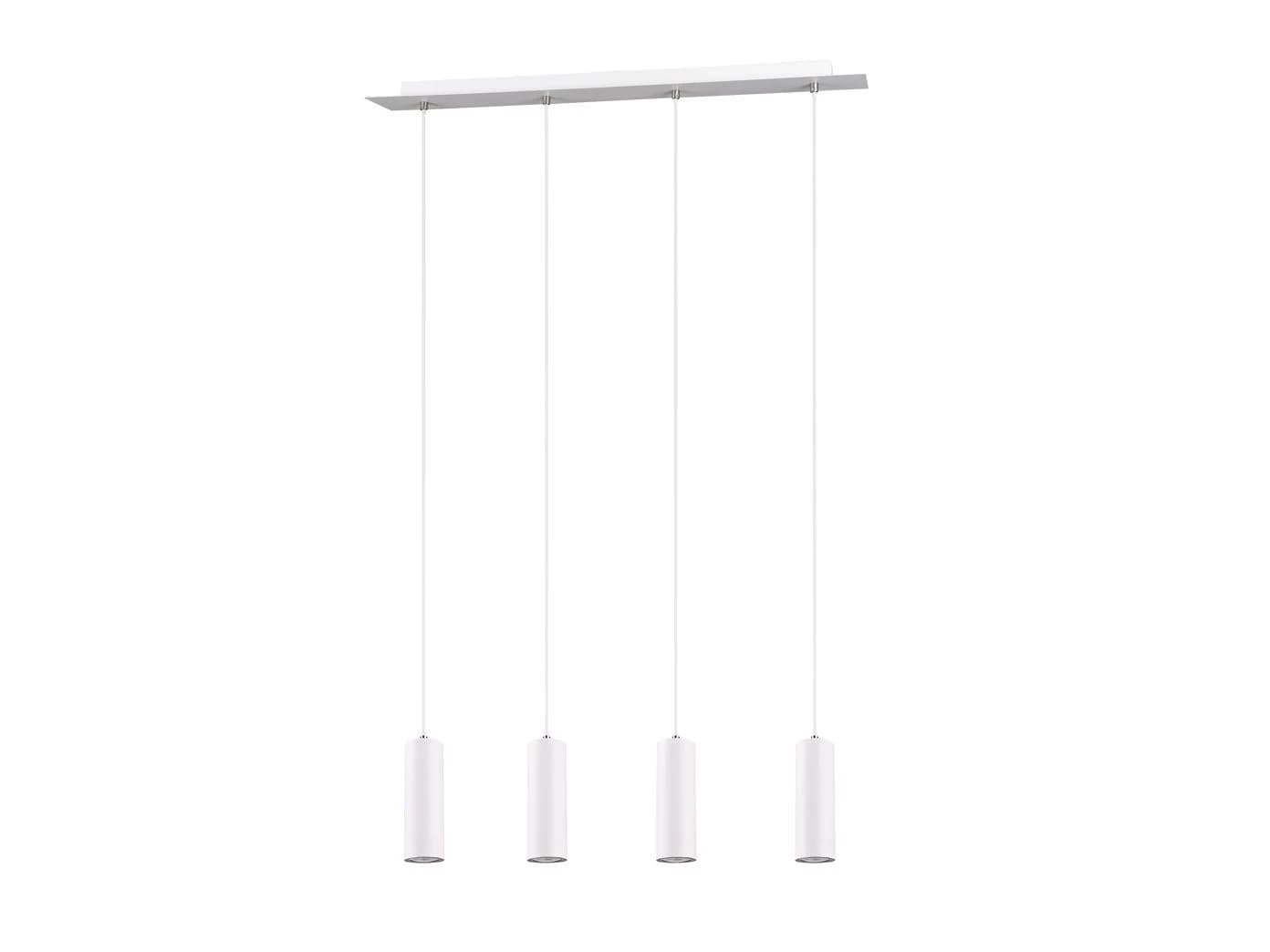 TRIO Leuchten LED Pendelleuchte Weiß Dimmbar 4-flammig - Bild 2