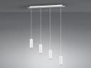 TRIO Leuchten LED Pendelleuchte Weiß Dimmbar 4-flammig Bild 3