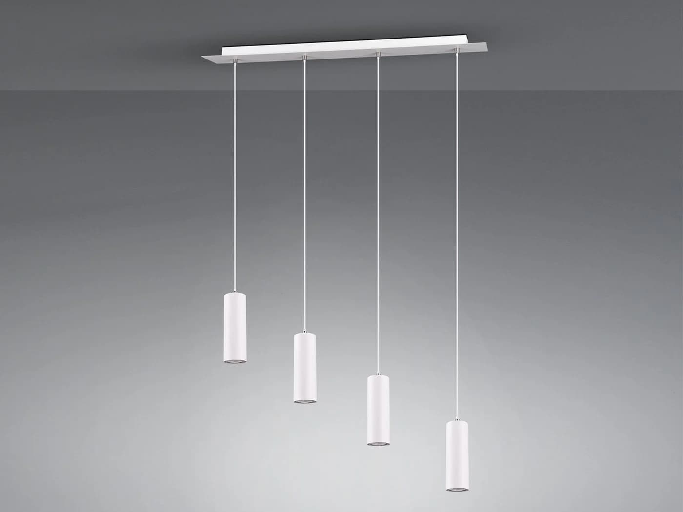 TRIO Leuchten LED Pendelleuchte Weiß Dimmbar 4-flammig - Bild 3