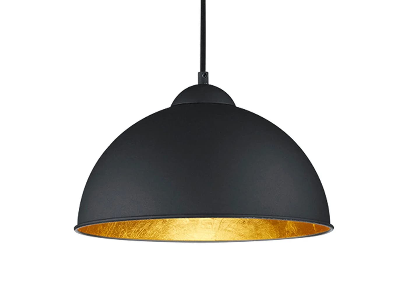 Reality Leuchten LED Pendelleuchte Schwarz Gold Industrie Design - Bild 2