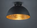 Reality Leuchten LED Deckenleuchte Industrial Schwarz Gold Ø 31cm Bild 3