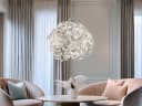 Reality Leuchten LED Pendelleuchte Weiß Chrom Dimmbar Bild 1