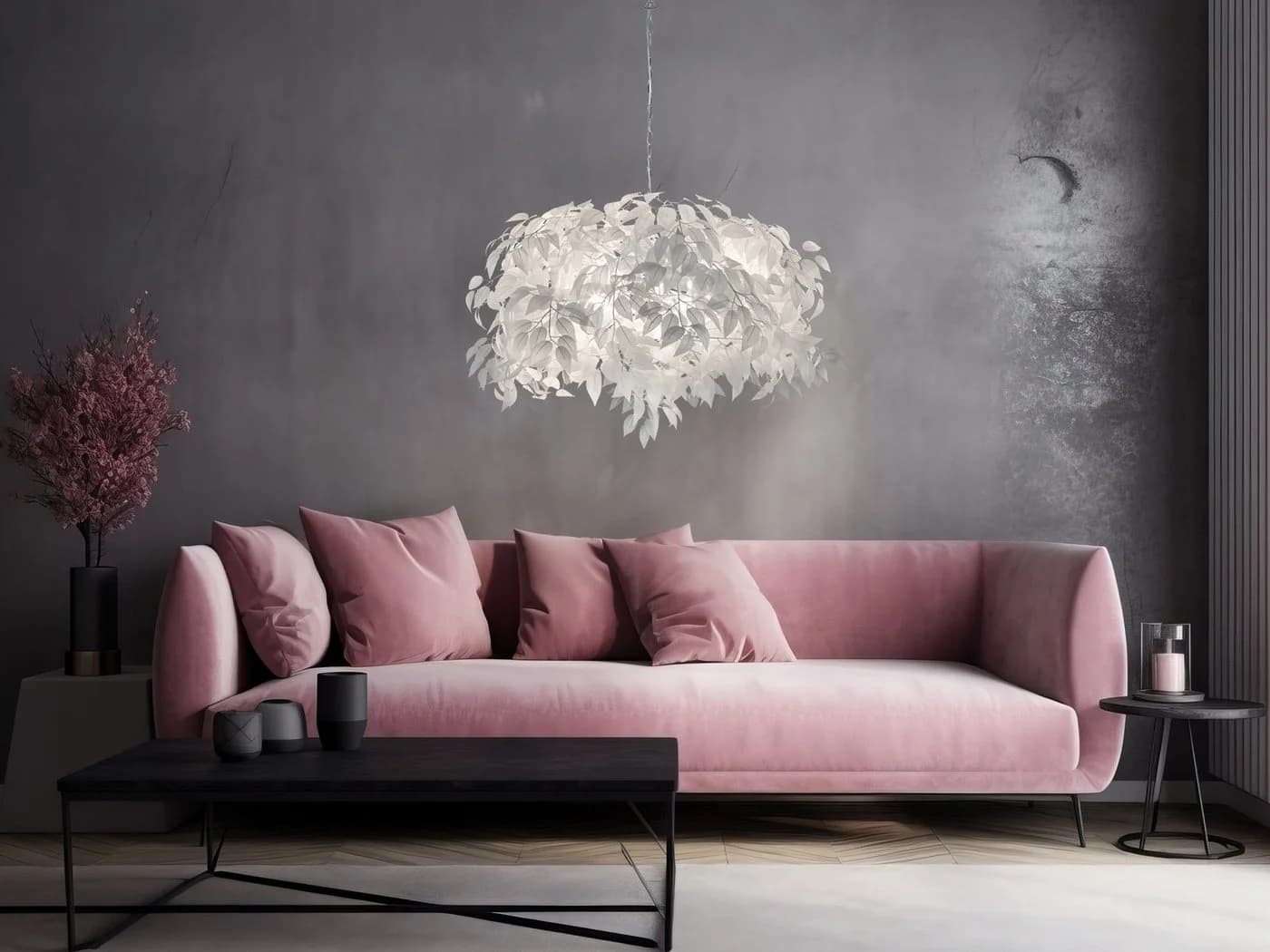Reality Leuchten LED Pendelleuchte Weiß Chrom Dimmbar 70cm