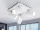 TRIO Leuchten LED Deckenstrahler Weiß Dimmbar Schwenkbar 4-flammig Bild 1