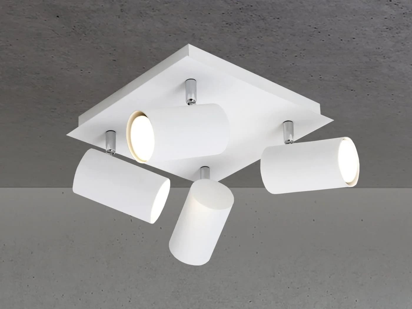 TRIO Leuchten LED Deckenstrahler Weiß Dimmbar Schwenkbar 4-flammig - Bild 3