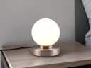 Reality Leuchten LED Nachttischlampe Touch Dimmbar Weiß Silber Bild 1