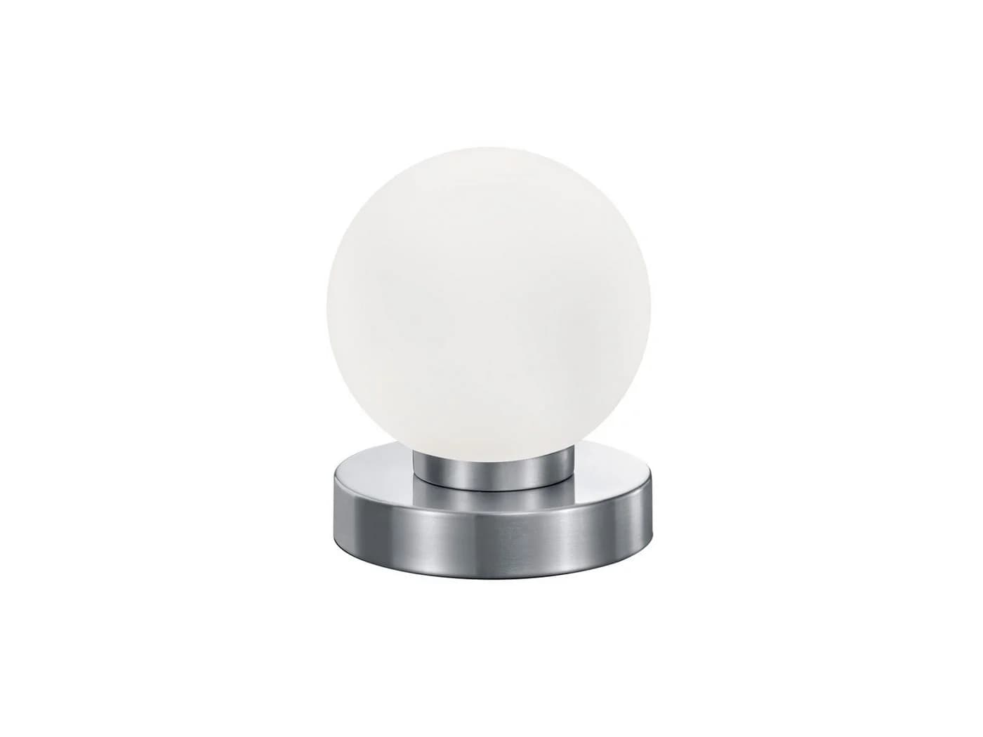 Reality Leuchten LED Nachttischlampe Touch Dimmbar Weiß Silber - Bild 2