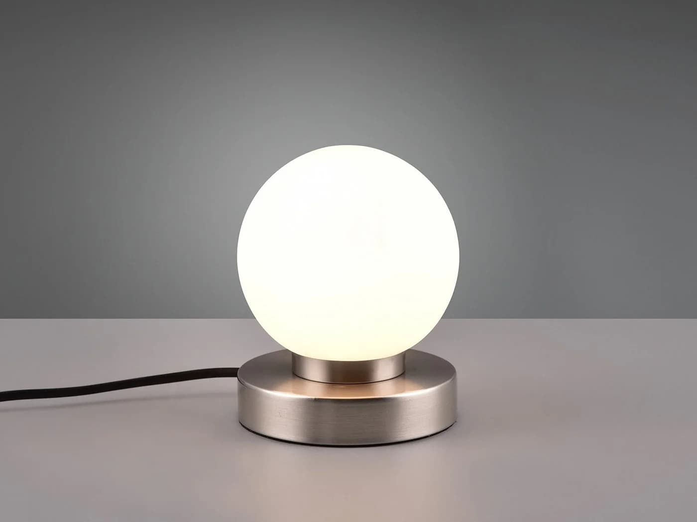 Reality Leuchten LED Nachttischlampe Touch Dimmbar Weiß Silber - Bild 3