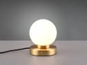 Reality Leuchten LED Nachttischlampe Touch Dimmbar Weiß Messing Bild 3