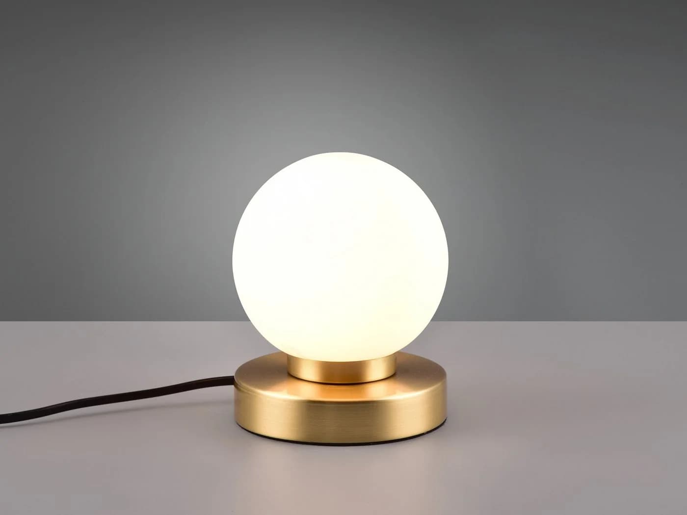 Reality Leuchten LED Nachttischlampe Touch Dimmbar Weiß Messing - Bild 3