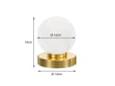 Reality Leuchten LED Nachttischlampe Touch Dimmbar Weiß Messing Bild 4